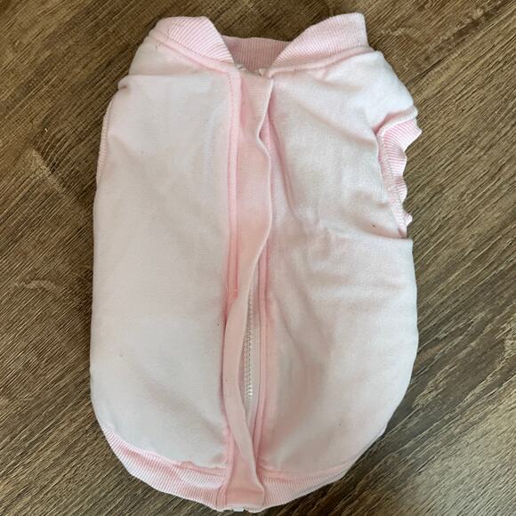 Smoothie Pooch Pink Faux Fur Zip Up Jacket With Scarf Size S - Picture 3 of 12